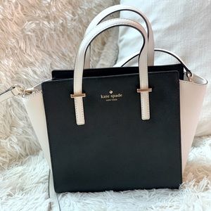kate spade bicolor saffiano leather tote bag